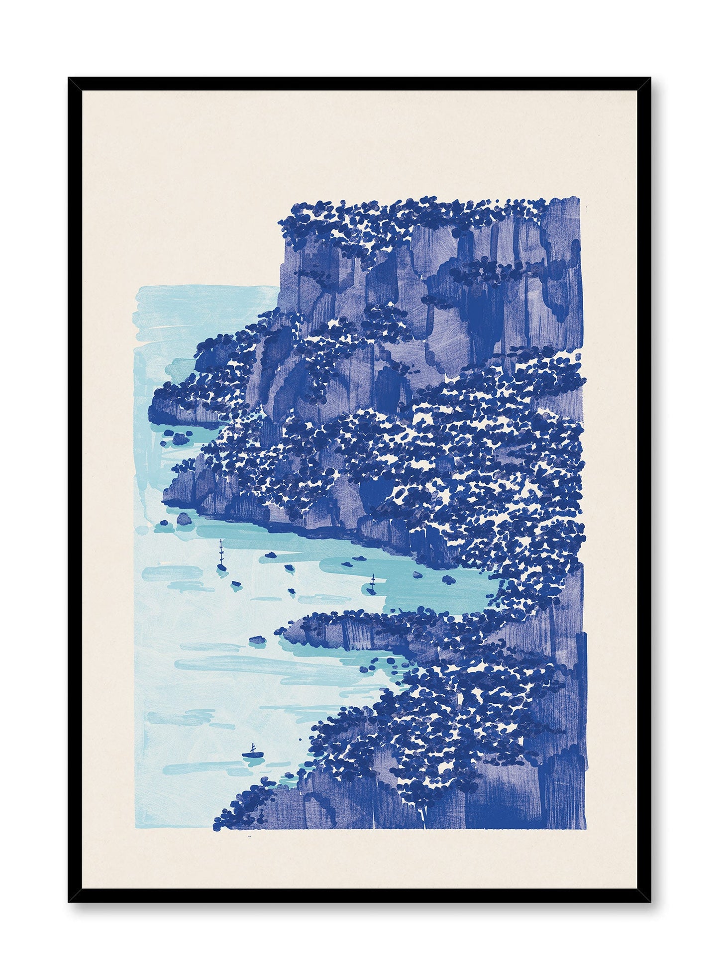 Coastal Cliffs, Poster
